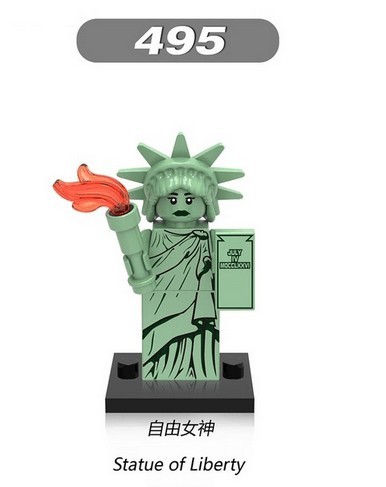 XH495 Statue of Liberty Action Minifigure  Children Educational Toy Building Block