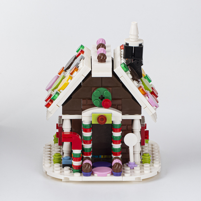 MOC0100 City Series Gingerbread House Building Blocks Ladrillos Juguetes para niños para niños Regalo MOC Parts