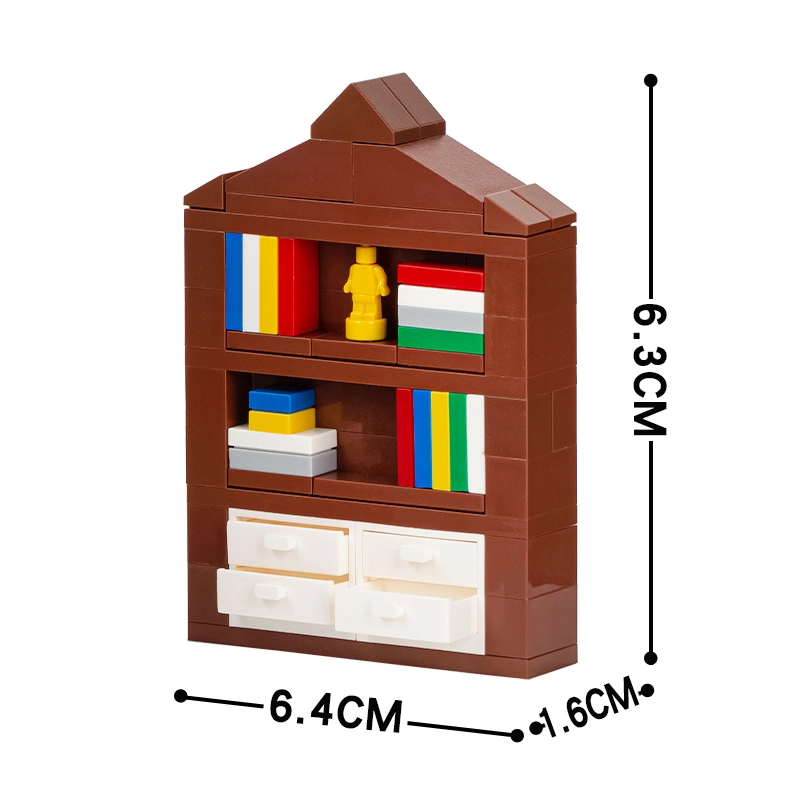 MOC4006 City Series Bookshelf Building Blocks Bricks Kids Toys for Children Gift MOC Parts
