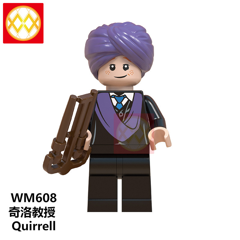 WM6047 Harry Series Potteres Movie Dumbledore Hermione Ron Hogwarts Quirrell Filch Action Building Blocks Children Gift Toys