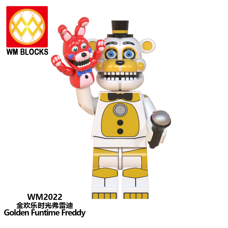 WM6097 New Five Nights At Freddy Adventure Game Ballons Boy Endo Funtime Foxy Bonnie Lolbit Mini Building Blocks Figures Kid Toy