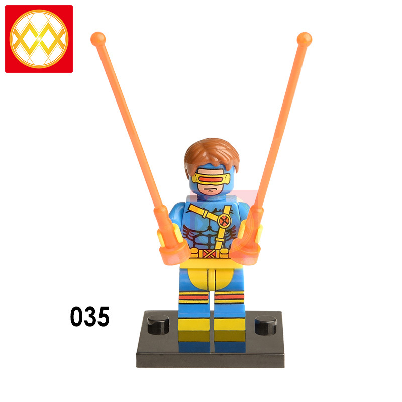 XH035-042 Movie Series figures Superheroes DC Laser Eye Naruto Invisible Woman Luo Bing Winter Soldier Falcon Arrow Building Blocks Kids Toys