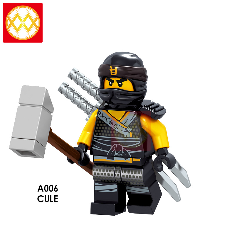 A001-008 Nya Lloyd Jay Zane Kai Cole Harumi Samurai X Building Blocks Kids Toys