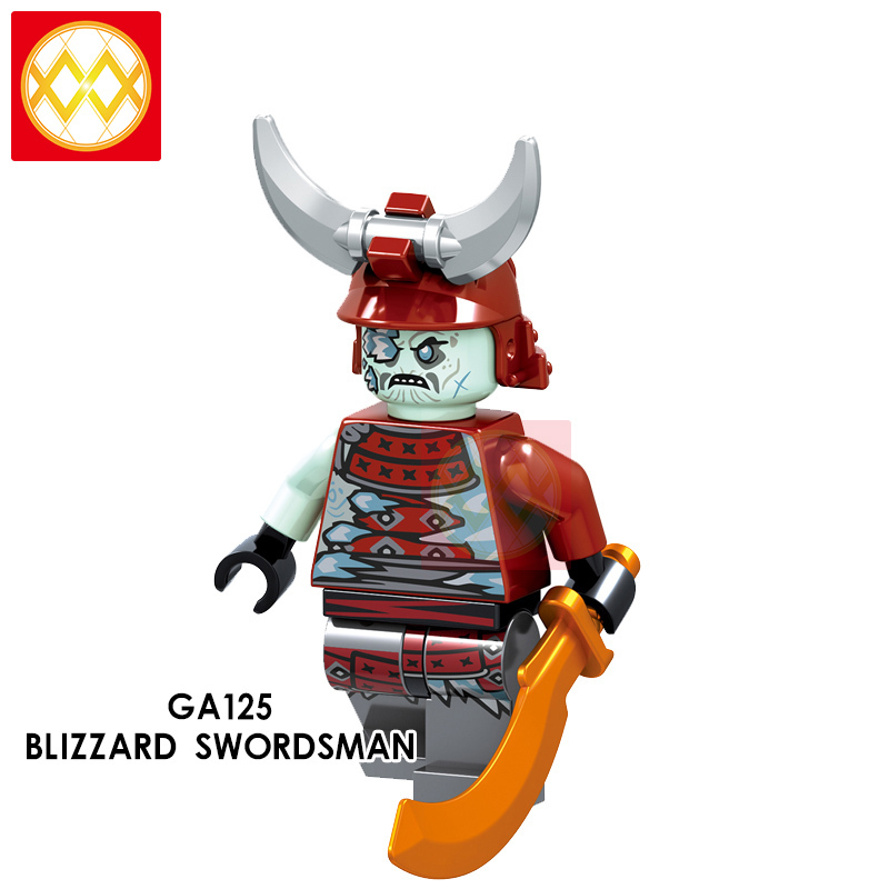 GA123-GA130 BLIZZARD WARRIOR  BLIZZARD ARCHER BLIZZARD SWORDSMAN BLIZZARD SWORD MASTER GENERAL VEX ICE EMPEROR CHAR  AKITA Building Blocks Kids Toys