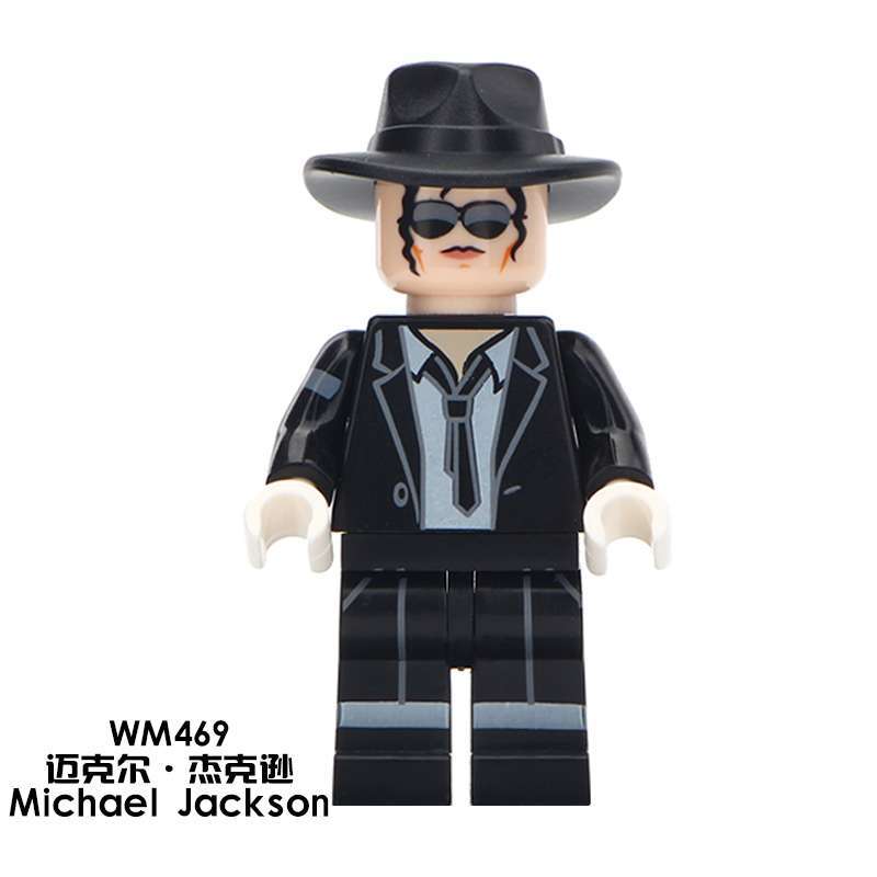 WM469 Celebrity Singer Michael Jackso Model Figure Building Blocks Kids Toys