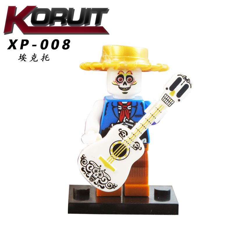 KT1002 Coco Miguel Rivera Hector Rivera Cartoon Movie Figure Series Mexico Day of the Dead Remember Me Building Blocks Kids Toys