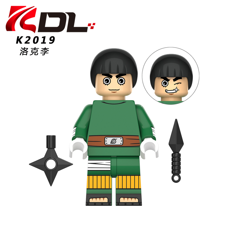 KDL803 Sai Hidan Sarutobi Hiruzen Orochimaru Rock Lee Aburame Shino Building Blocks Kids Toys