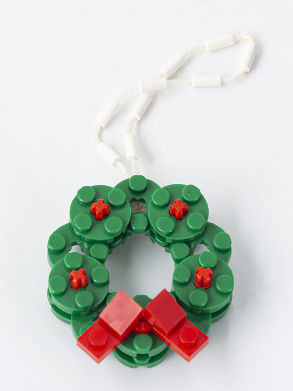MOC1016 City Series Christmas Wreath Pendant Building Blocks Bricks Kids Toys for Children Gift MOC Parts