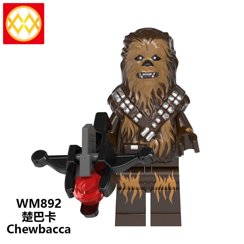 WM6081 Baby Yoda Mandalorian Kylo Ren Rey Finn Lando Palpatine Chewbacca Dark Rey Action Figures Building Blocks Children Toys