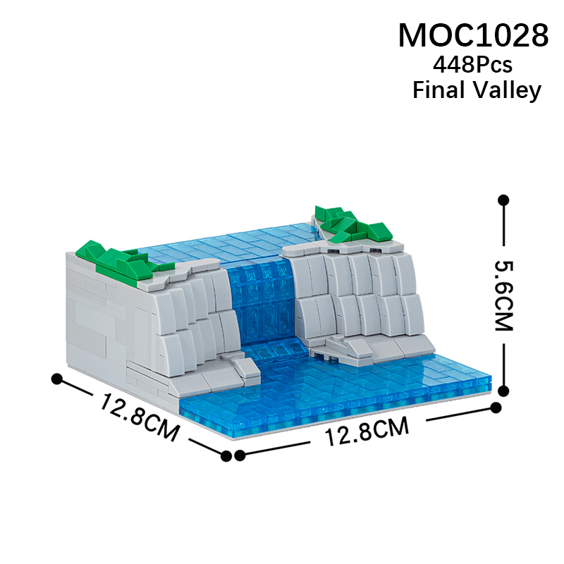 MOC1028 MOC1028-A Creativity Naruto Final Valley Building Blocks Bricks Kids Toys for Children Gift MOC Parts