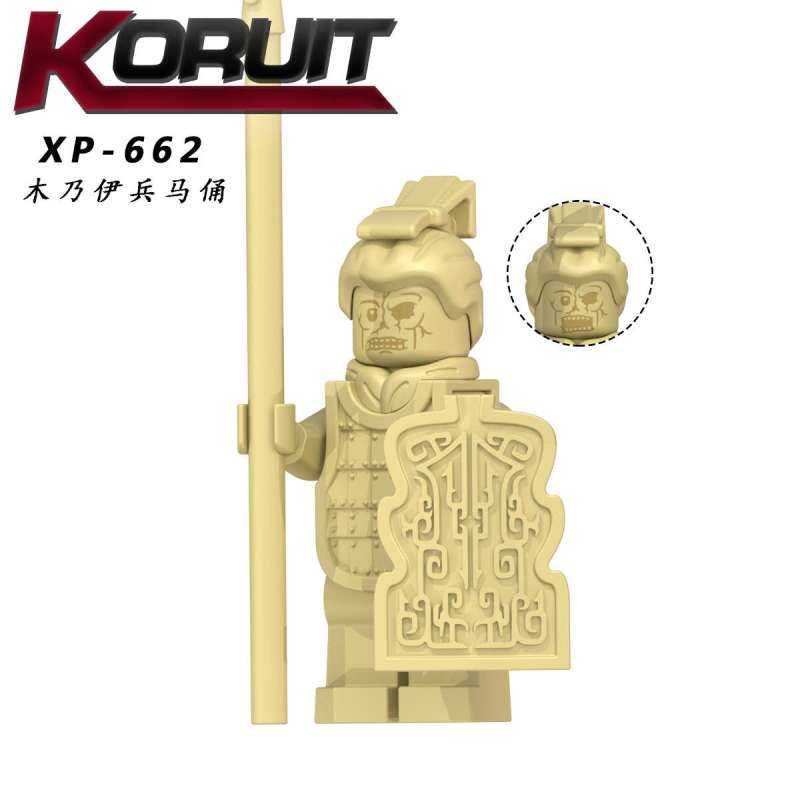 KT1089 Terracotta Warriors Mummy Terracotta Warriors  Building Blocks Kids Toys