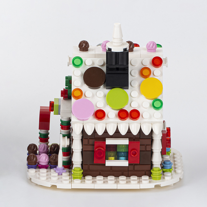 MOC0100 City Series Gingerbread House Building Blocks Ladrillos Juguetes para niños para niños Regalo MOC Parts