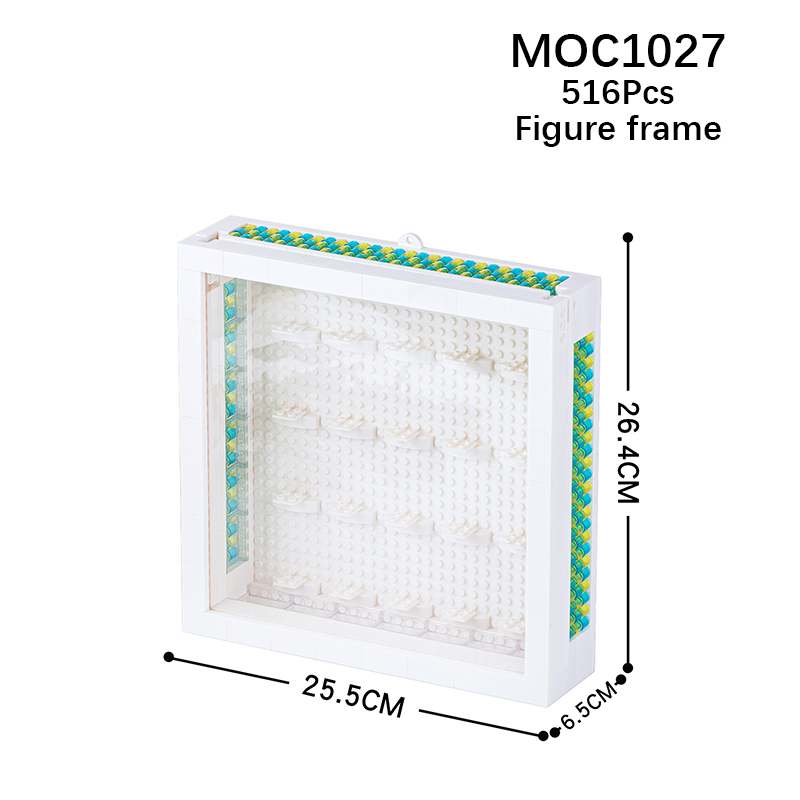 MOC 1027 Minifigure Storage Box Photo Frame Model Storage Box Educational Toys Compatible With Small Particles Building Blocks Kids Toys