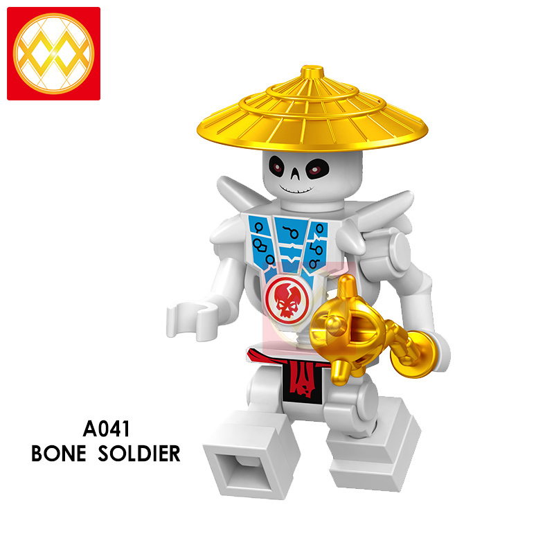 A041-A048 Bone Soldier Chopov Kruncha Nuckal Frak Wyplash Krazi Building Blocks Kids Toys