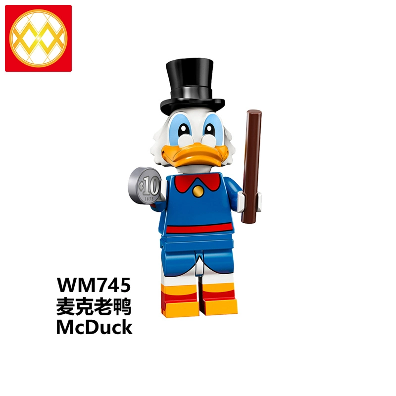 WM6066 Cartoon Movie Series Louie Dewey Mickey Minnie Huey McDuck Daisy Little Fairy Building Blocks Gift Toys For Kids