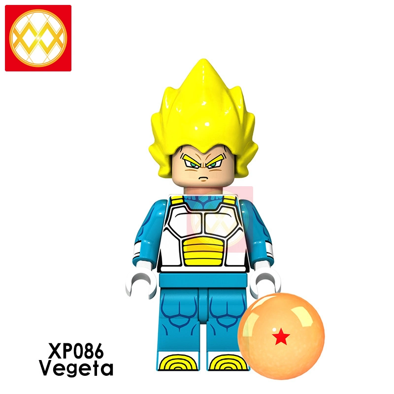 KT1011 Chichi Goku Gogeta Tien Shinhan Burdock Anime Figures Cartoon Series Building Blocks Kids Toys