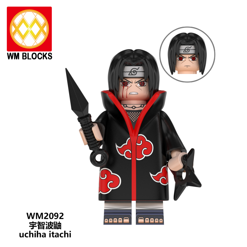 WM6106 Anime Naruto Hoshigaki Kisame Yahiko Konan Nagato Uchiha Itachi Zetsu Collection Action Figures Building Block Kids Toys