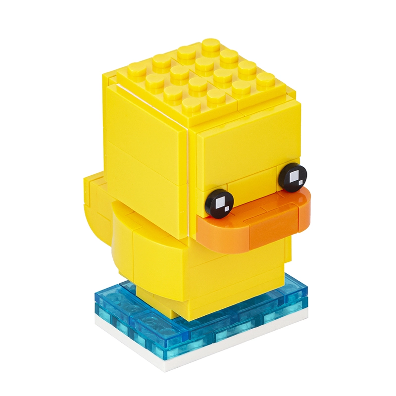 MOC1029 Innovative Series Square-headed Little Yellow Duck DIY Model Building Blocks Children's Toys