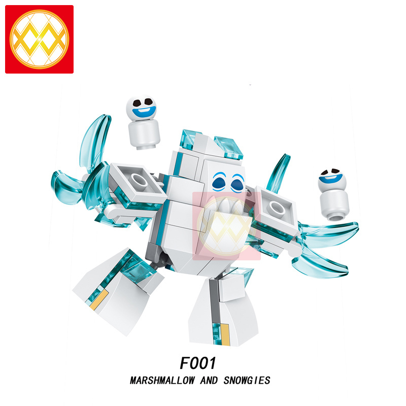 F001 Cotton Candy Snowman Girl Series Assembled Building Block Minifigure Boys Toys