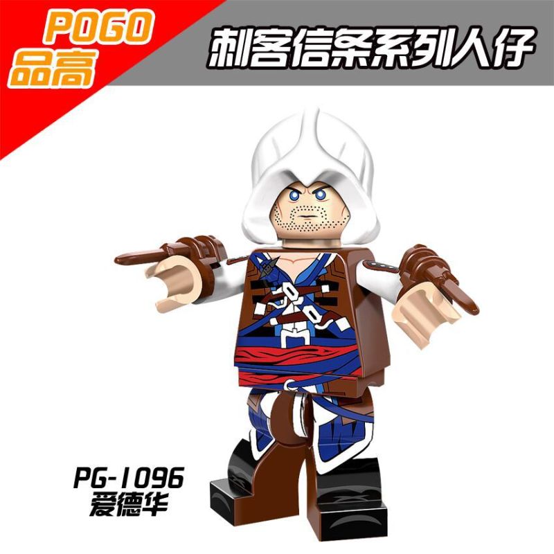 PG8086 Game Series Assassin's Creed Arno Evie Frye Aveline Connor Shay Edward Jacob Frye Adéwalé Action Figure Building Blocks Kids Toys