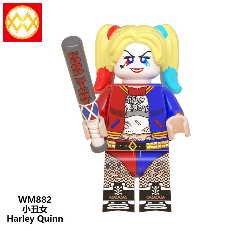 WM6080 The Joker Kerr Joker 2019 DC Heroes Harley Quinn Supervillains Action Figure Building Block game Toys