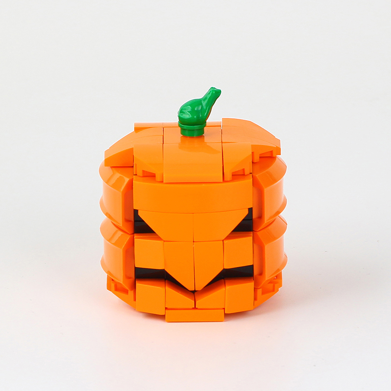 MOC0084 Creativity Halloween Series Horror Pumpkin Head Decoration Building Blocks Bricks Kids Toys for Children Gift MOC Parts