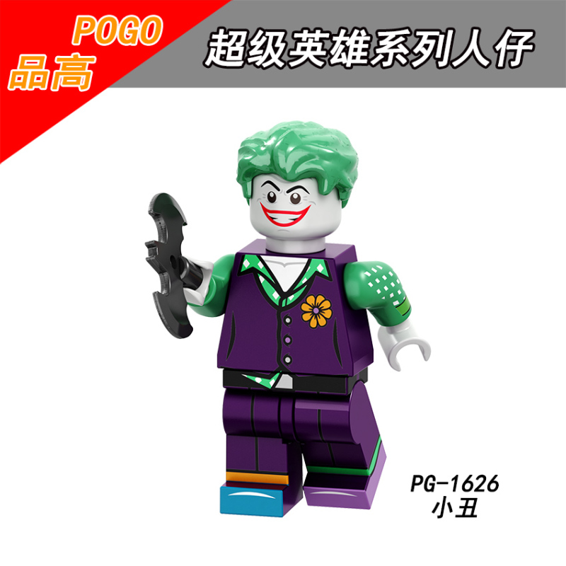 PG8186 Bane Batman Frozen Catwoman Riddler Joker Angry Clown Harley Quinn Action Figures Building Blocks Kids Toys