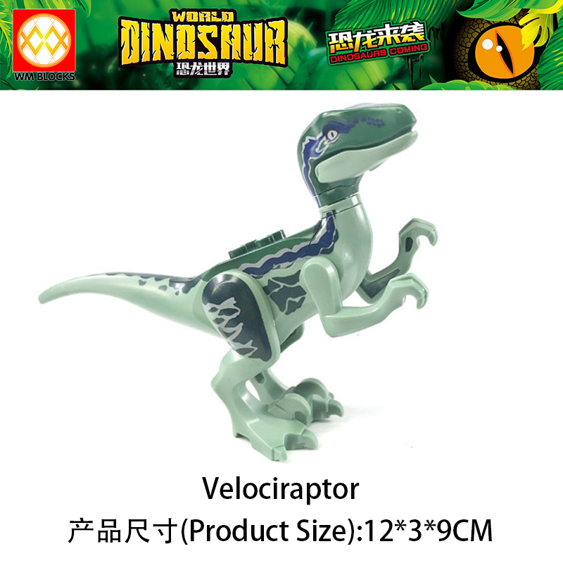 Mini Action Figure Small Dilophosaurus Velociraptor Pteranodon Stygimoloch Building Blocks Education Scale Animal Dinosaur Toys