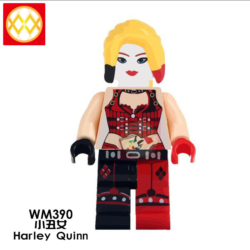 WM6014 Woderwoman Harley Quinn Thanos Joker Super Heroes Building Blocks Education Toys For Children Gifts