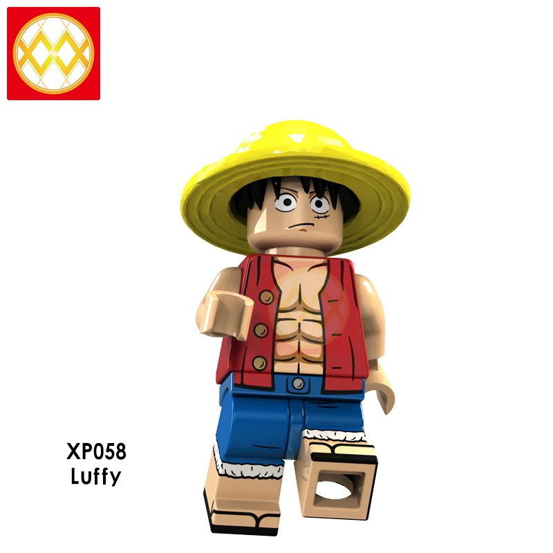 KT1008 Luffy Sanji Franky Sakazuki Edward Newgate Garp Hot Sale Anime Figures Series One Piece Building Blocks Kids Toys