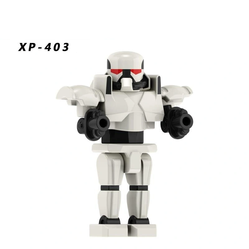 XP395 Dark Trooper XP403 Clone Robot The Bad Batch Star Clone Trooper Wrecker Wars Crosshair Tech Action Building Blocks Figures Kids Toys