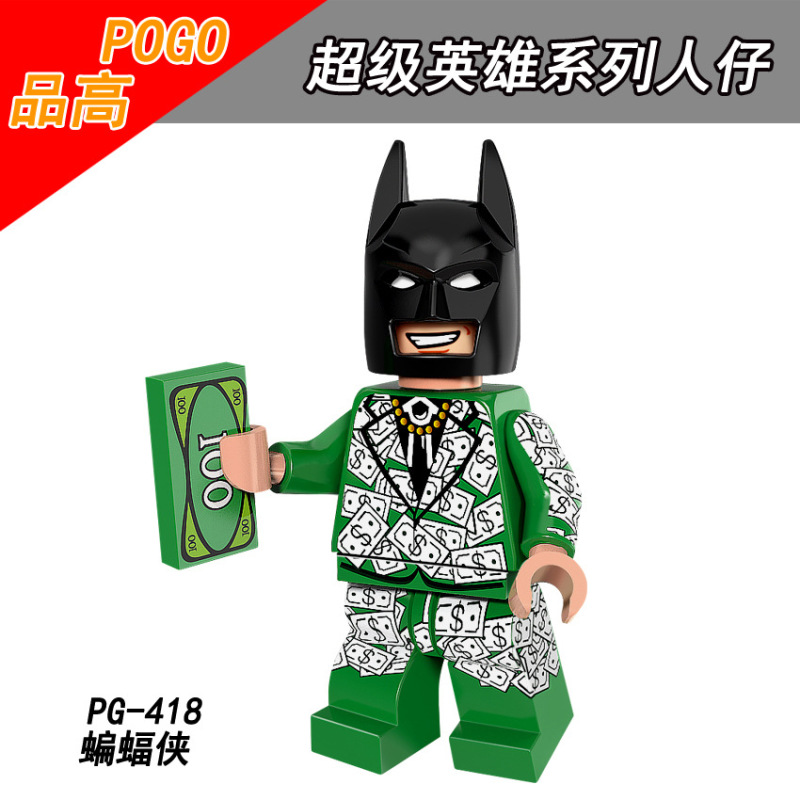 PG8110 Movie Super Hero Batman Alfred Joker Crazy Quilt Arrow Killer Moth Action Figure Building Blocks Kids Toys