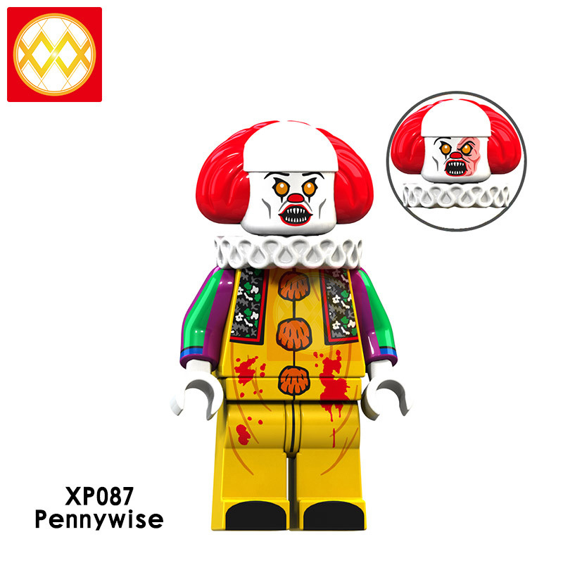 KT1012 Pennywise Beverly George Chosen Jacobs Movie Figure Series Building Blocks Kids Toys