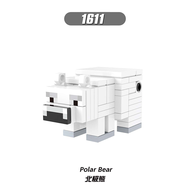 X0301 Minecraft Phantom Strider Bee Polar Bear Agent Dolphin Cat Vex Building Blocks Kids Toys