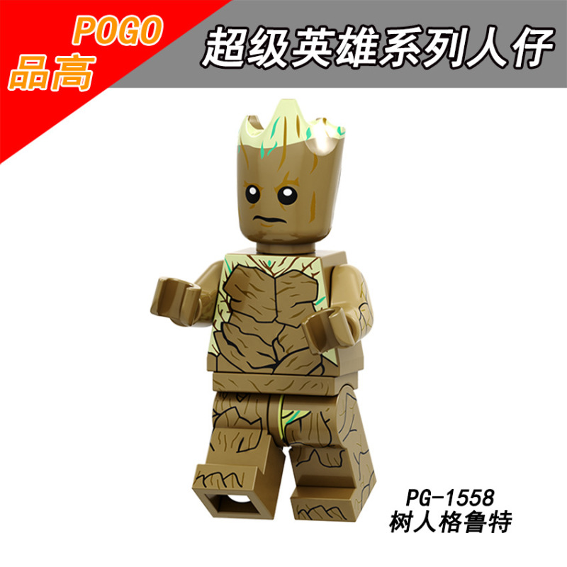 PG8130 Movie Super Hero Star-Lord Groot Winter Soldier Wong Nebula Spider-Man Okoye Action Figure Building Blocks Kids Toys