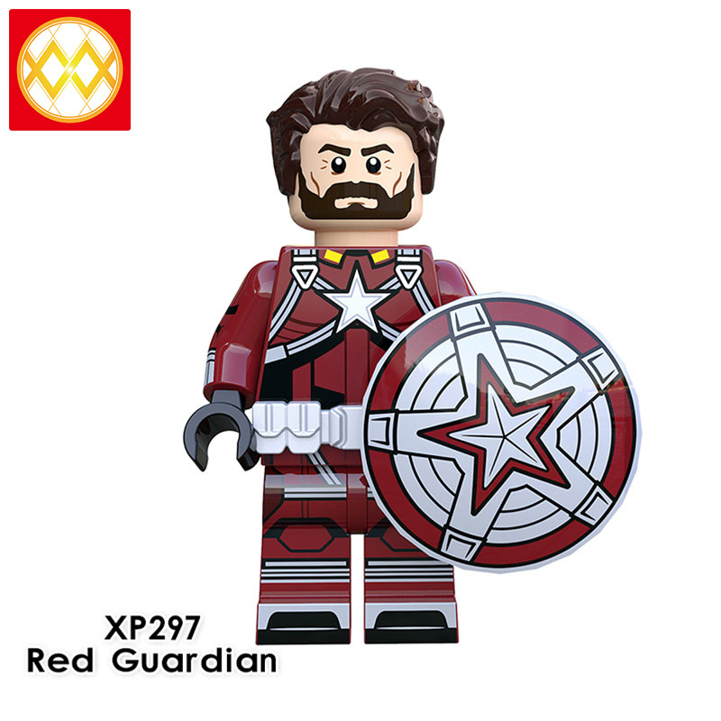 KT1038 Super Hero Black Widow Taskmaster Crimson Dynamo Red Guardian Captain America Building Blocks Kids Toys