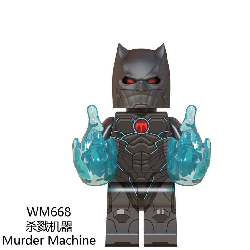 WM6057 DC Hero Dark Nights Red Death The Drowned Merciless Murder Machine Bat Who Laughs Drawnbreaker Building Blocks Toys