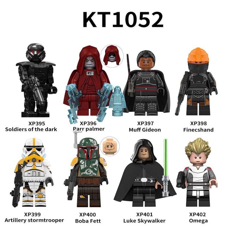 KT1052 New Star Dark Trooper Muff Gideon Stormtrooper Boda Fett Luke Skywalker Omega Bad Batch Building Block Figures Kids Toys