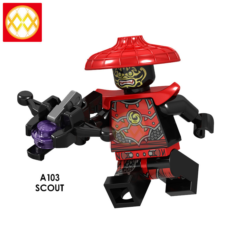 A098-A105 KRUNCHA NUCKAL CHOKUN NYA WU SCOUT LLOYD THE OVERLORD Building Blocks Kids Toys