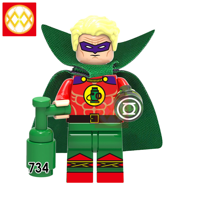 X0175 Super Heroes Vixen Arrow White Canary Mister Terrific Elektra Black Canary Green Lantern Building Blocks Kids Toys