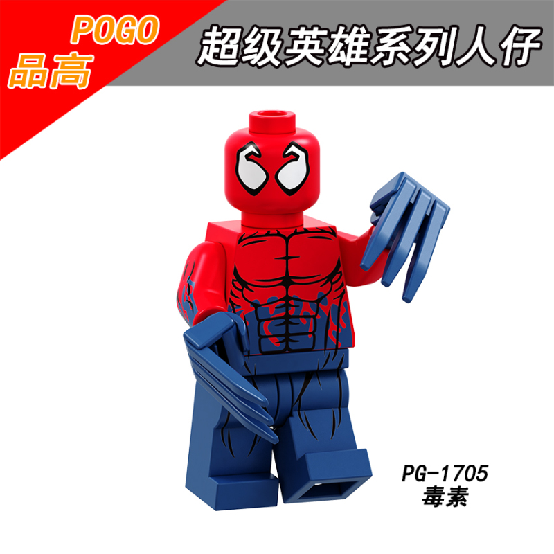 PG8194 Mr.8 Frost Thor Fridge Killer Punisher Spider-Man Toxin Ghost Rider Robot Robin Knight Batman Action Figures Building Blocks Kids Toys