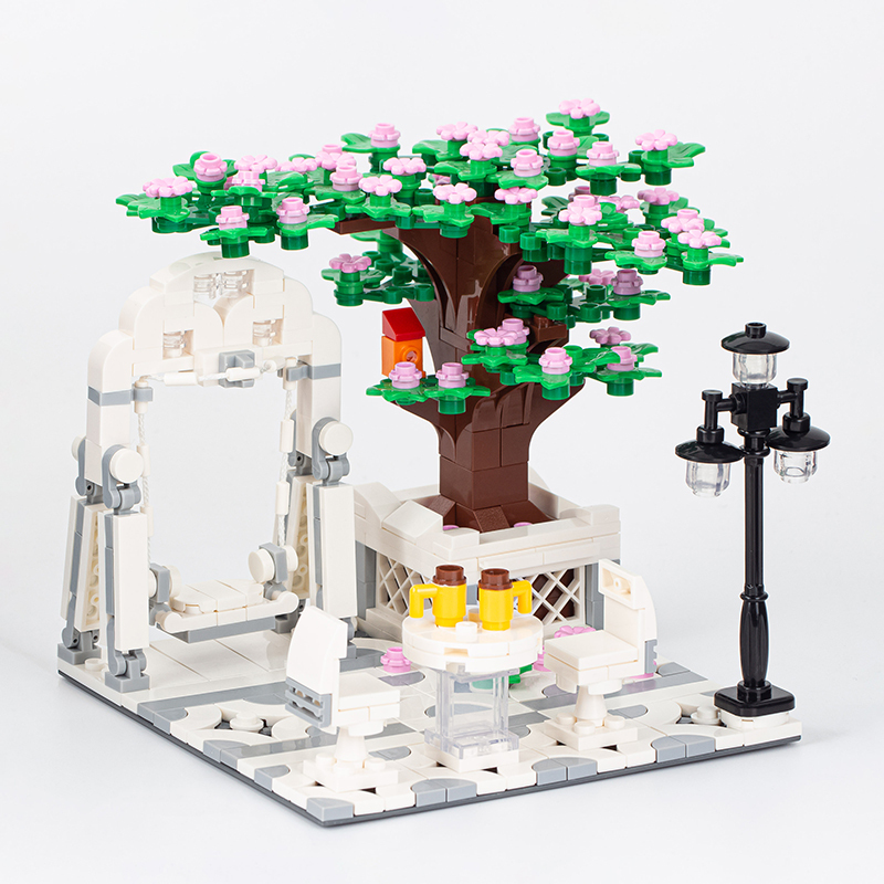 MOC4031 City Series Swing Garden Building Blocks Bricks Kids Toys for Children Gift MOC Parts