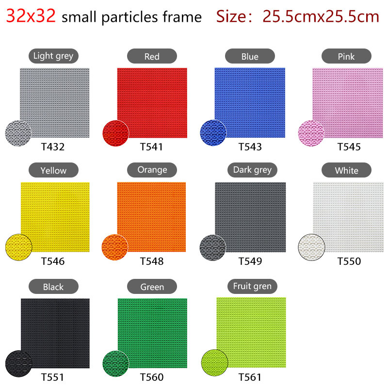 Double-sided 32*32 Dots Baseplates For Small Bricks City DIY Building Blocks Base Plate Part Moc Accessories Display Case Gifts