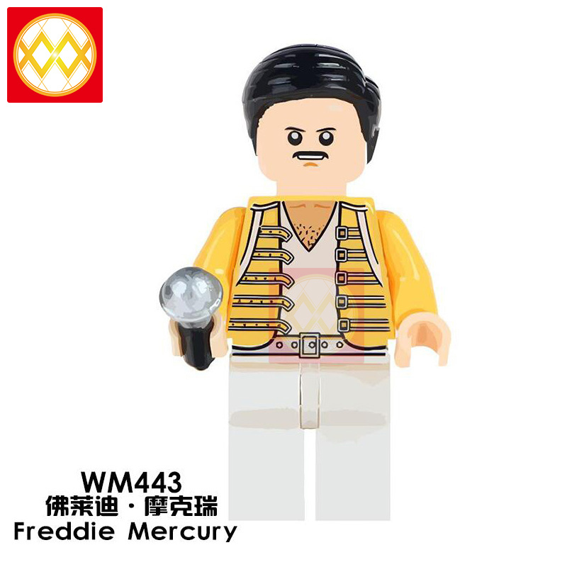 WM6018 Mr. Bean The Godfather Gangster Freddie Mercury Stephen Curry Action mini action figures gift Building Blocks
