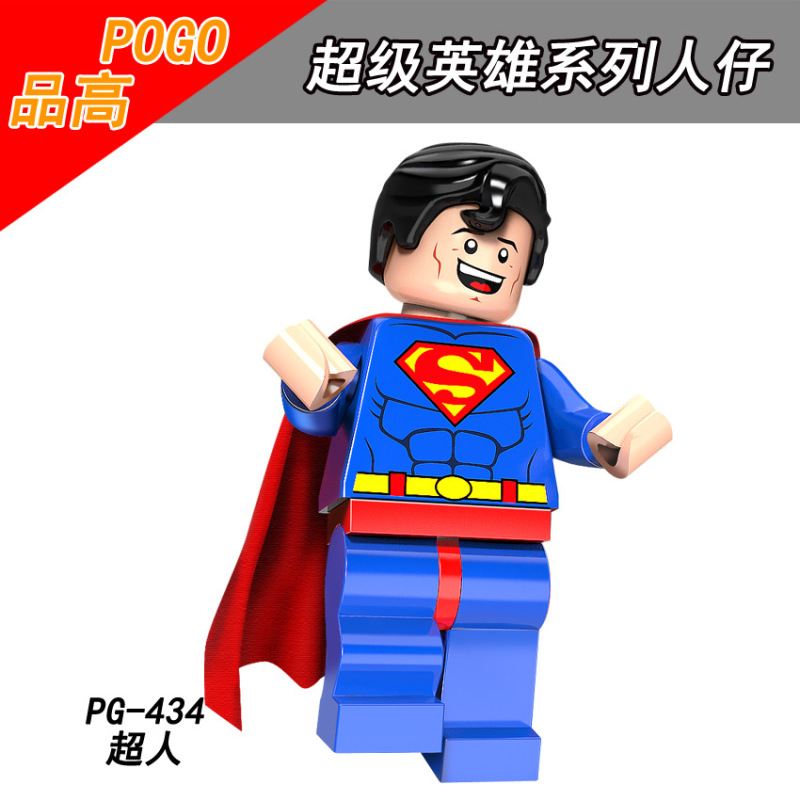 PG8109 Movie Super Hero Superman EI Dorado Spider-Man Killmonger Groot Lobo Boomerang Action Figure Building Blocks Kids Toys