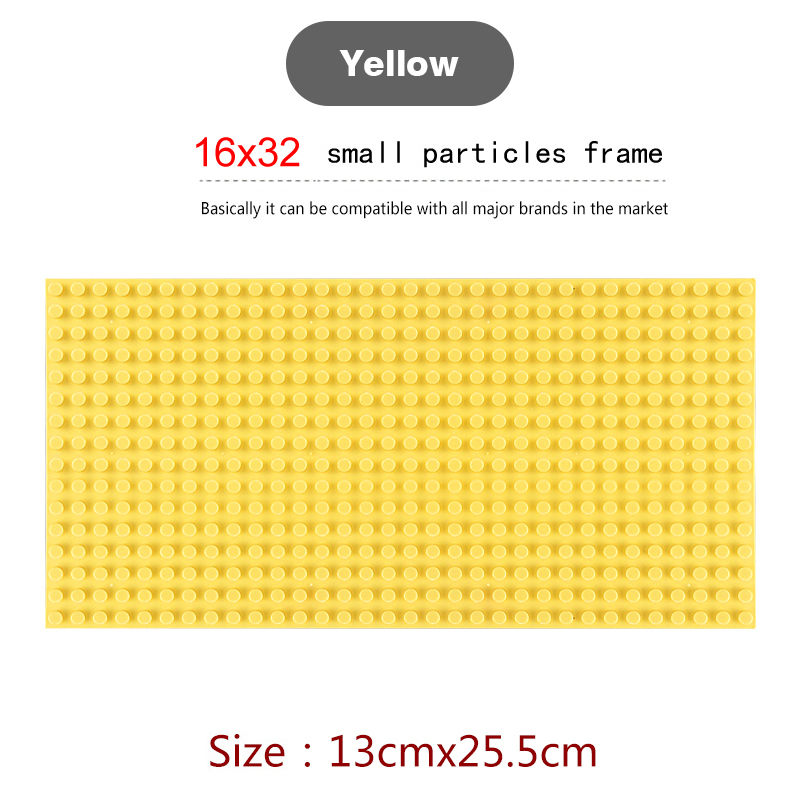 16*32 Dots Classic Base Plates for Small Bricks Toy City Construction Baseplates Board Building Blocks Base Plate Kids Toys Gift