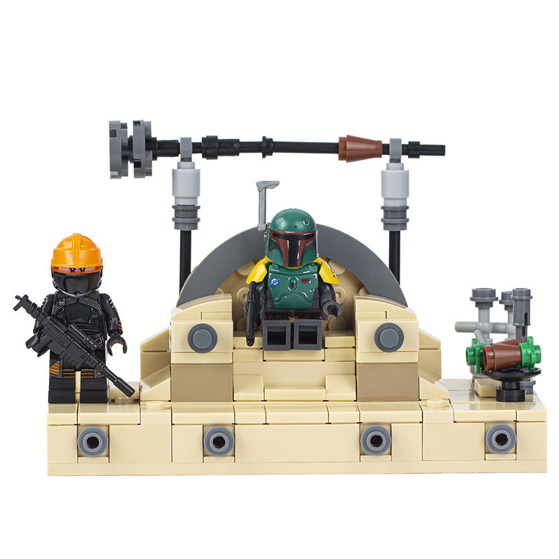 MOC2022 Star Wars Throne of Boba Fett Buildig Blocks Bricks Kids Toys for Children Gift MOC