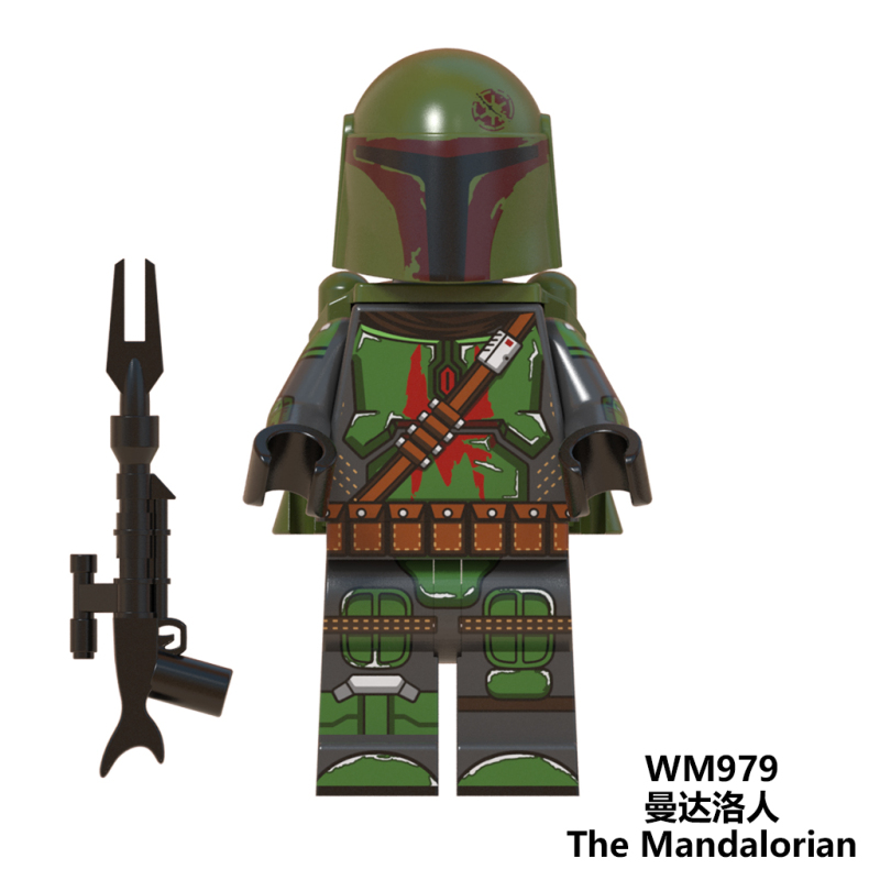 WM6092 New Star Bricks the Mandalorian with Baby Yoda Mini Building Block Figures Kids Toys