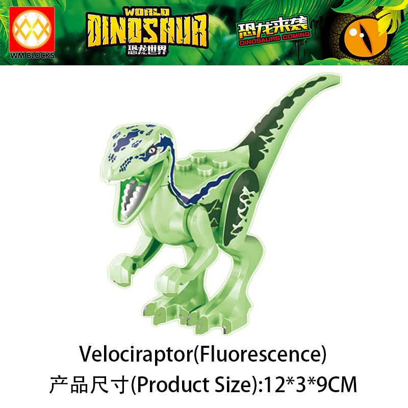 Mini Action Figure Small Dilophosaurus Velociraptor Pteranodon Stygimoloch Building Blocks Education Scale Animal Dinosaur Toys