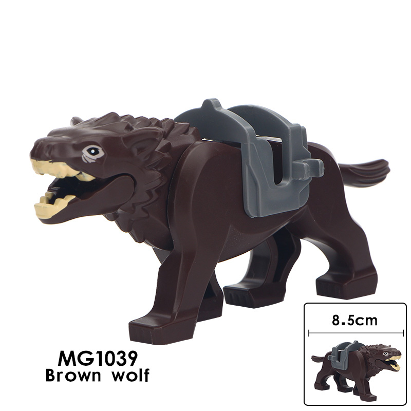 MG1037 Single Cartoon Animal Lord of the Rings Wolf Figures Building block toys